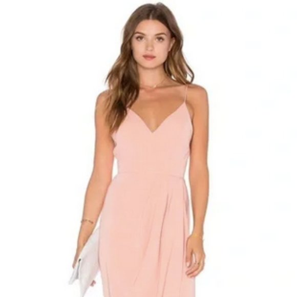 Shona Joy Tulip Helm Maxi Dress - Dusty Pink - Picture 1 of 6
